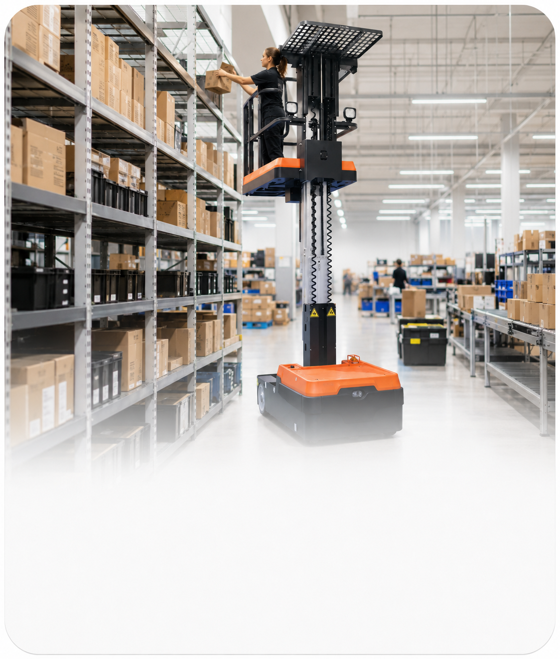 3PL and e-commerce forklifts — lithium trucks and order pickers for 24/7 fulfillment