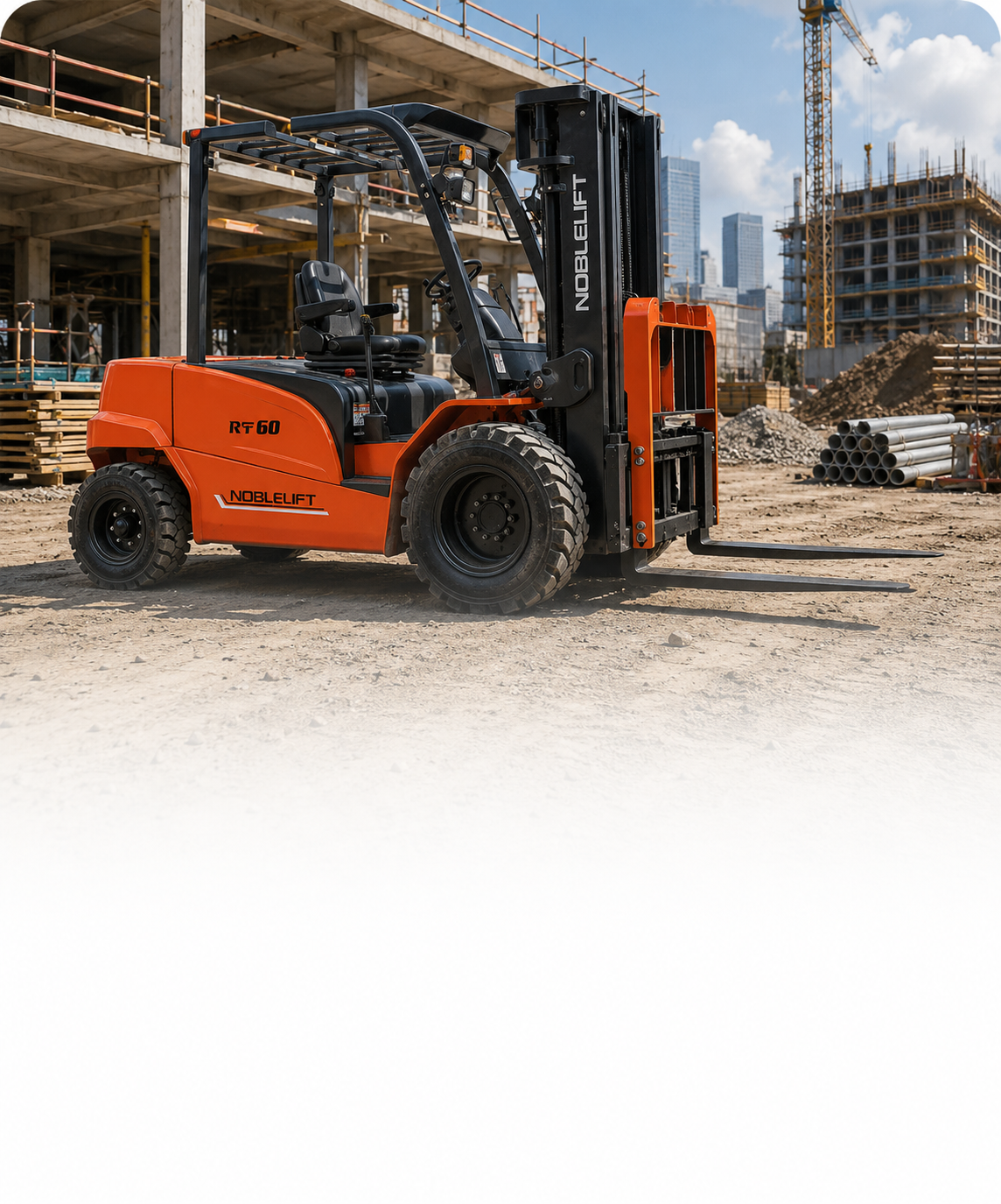 Construction forklifts — rough-terrain trucks and telehandlers for jobsites