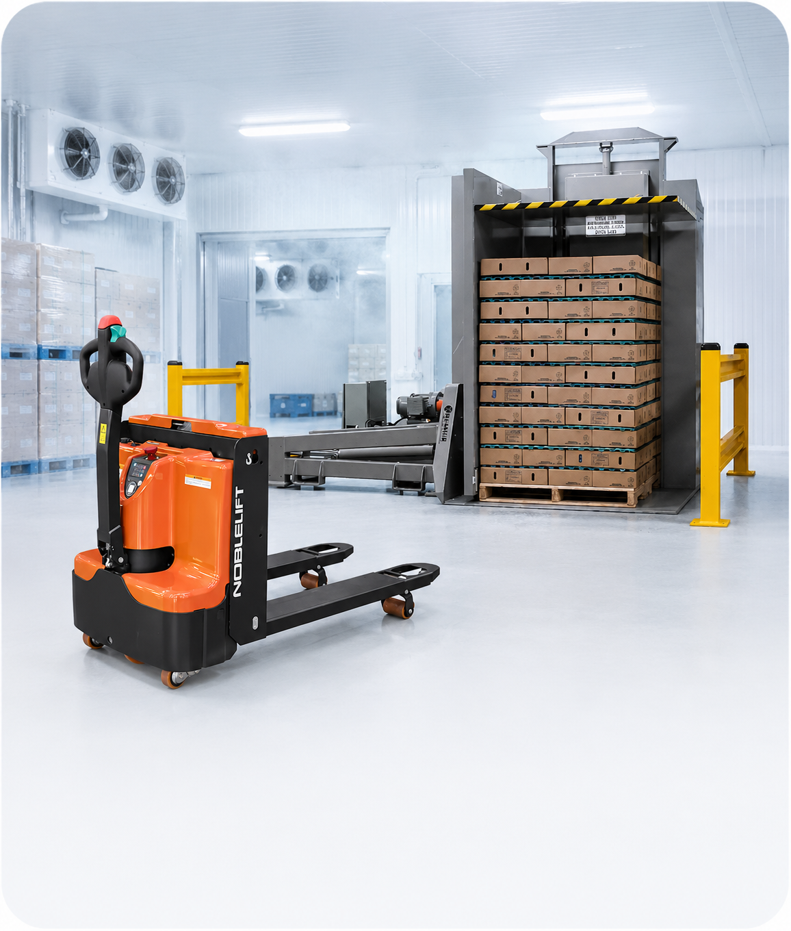 Cold storage forklifts — freezer-rated trucks built for -20°F operation